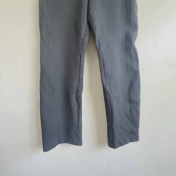 Spanx Wide Leg Trouser Pants Black L High Rise Stretch Pull On Faux Pockets Yoga - Picture 3 of 9